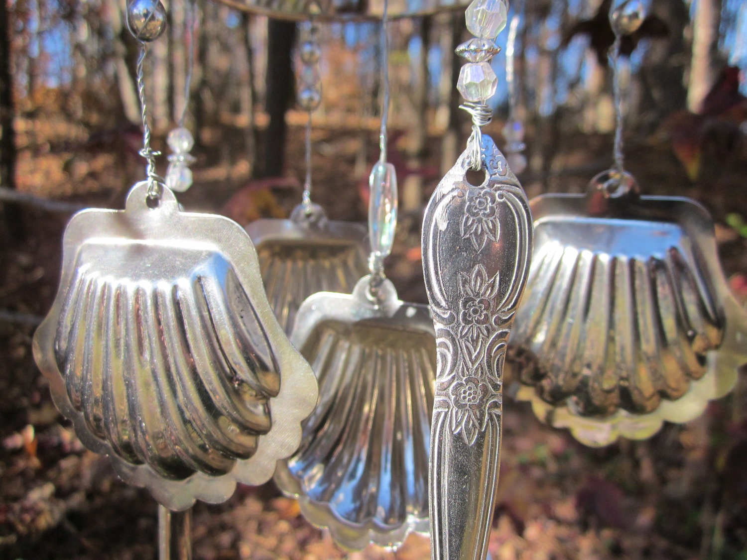 Flatware Seashell Wind Chime Free Shipping