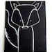 No. 001 - Modern Kids and Nursery Art Original Painting - 16" x 20" on regular 3/4" depth canvas - The Fox