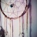 Crochet Dreamcatcher with Turquoise, Amethyst, and Quartz