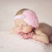 Pink Nagorie Feather Headband, baby headbands, pink headbands, newborn headbands, photography prop