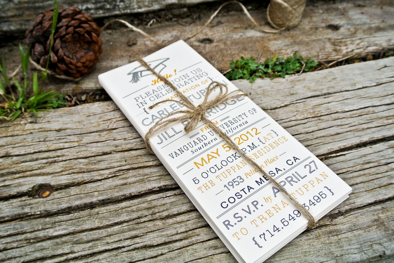 Graduation Announcements: Silver Embossed
