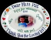 Handpainted Plate- Thank You Caregiver- Item PL-T-036