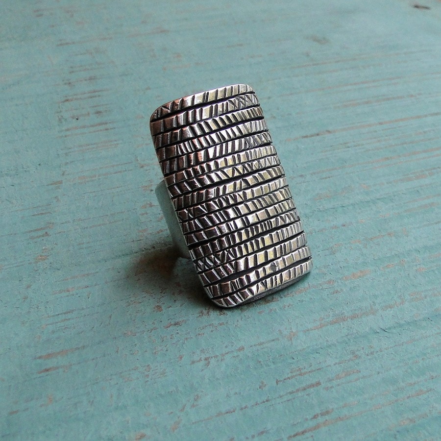 Adjustable Sterling Silver Manuscript Ring