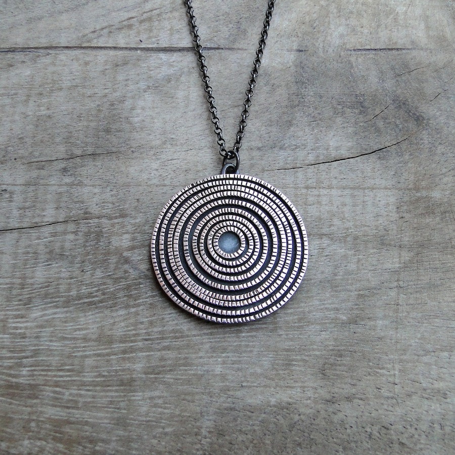 Sterling Silver Labyrinth Necklace