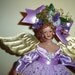 Handcrafted Latina inspired Gift Angel Mustard Seed Faith Bella Divina Lavender Cut Work Lace - Latina Inspired Free Personalization