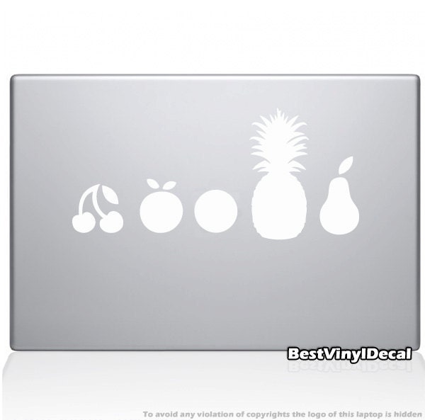 Fruit line vinyl decal (for macbook or ipad)