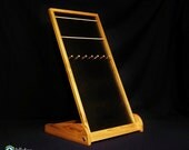 Freestanding Cedar Wood Necklace, Bracelet, and Earring Jewelry Display Fixture