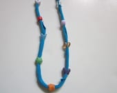 Recycled T-Shirt Beaded Necklace