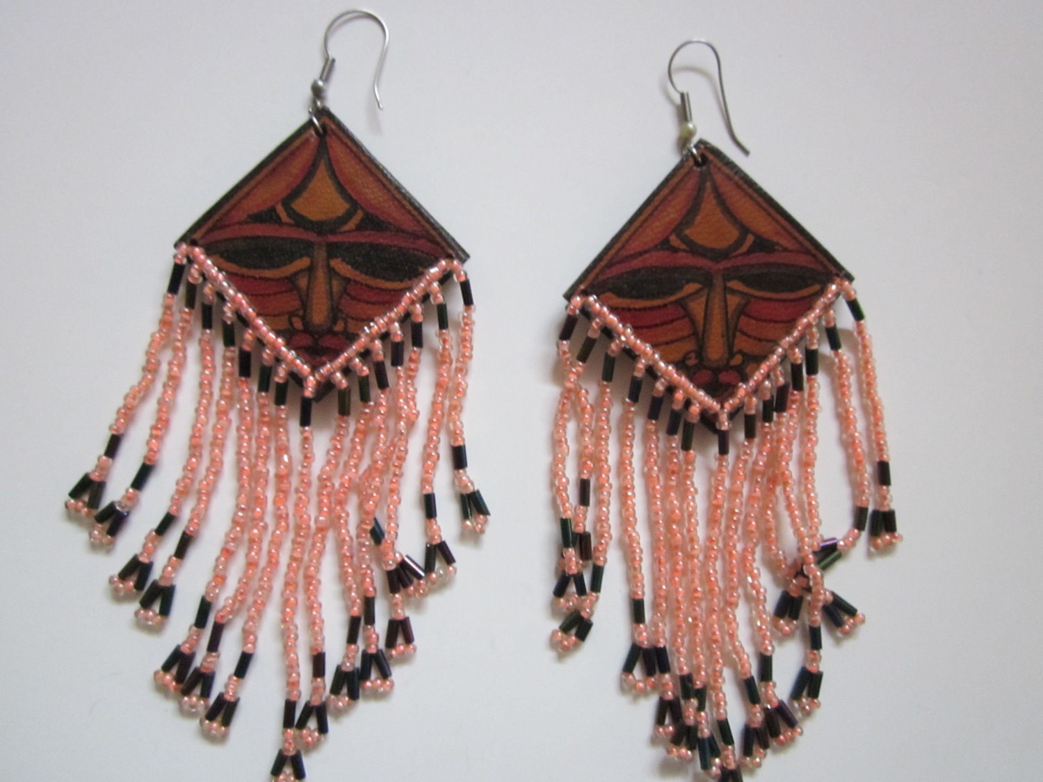 Vintage Tiki Man Earrings