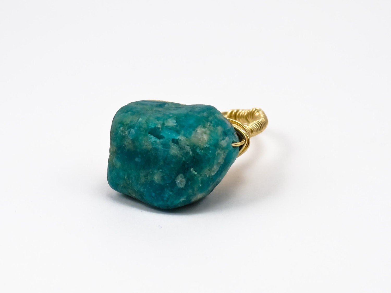 Russian Amazonite Cocktail Ring (Pantone 2013 color of the year - Emerald Green)