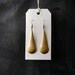 brass geometric drop earrings - the no. 008 -
