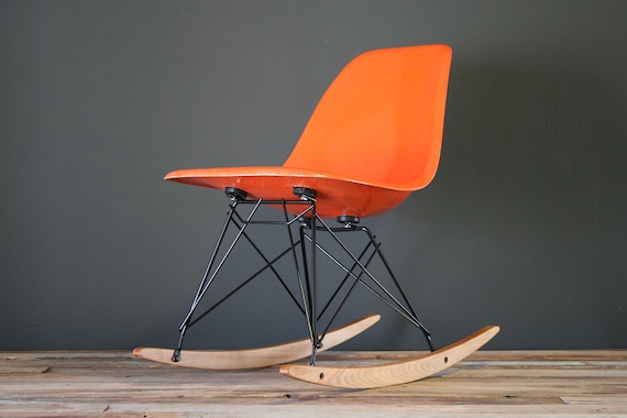 Eames Designed Herman Miller Rocker Shell Chair (RSR)