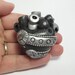 Chromatic Aberration - Steampunk Heart - Industrial Heart Pendant - polymer clay