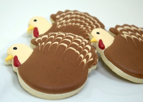 Thanksgiving Turkey cookies - Bakinginheels