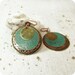 Copper brass rustic earrings.