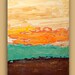 Painting Abstract Acrylic Art Titled: Aqua Waves Abstract Acrylic Fine Art Painting on Gallery Canvas 30x40X1.5"