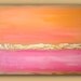 ORIGINAL ART Dreamsicle Painting Fine Art Abstract Peach Coral Pink on Canvas 30x40x1.5" by Ora Birenbaum