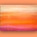 Original Abstract Acrylic Fine Art Painting Titled: SUMMER RAIN 24x36x1.5" on Gallery Canvas by Ora Birenbaum