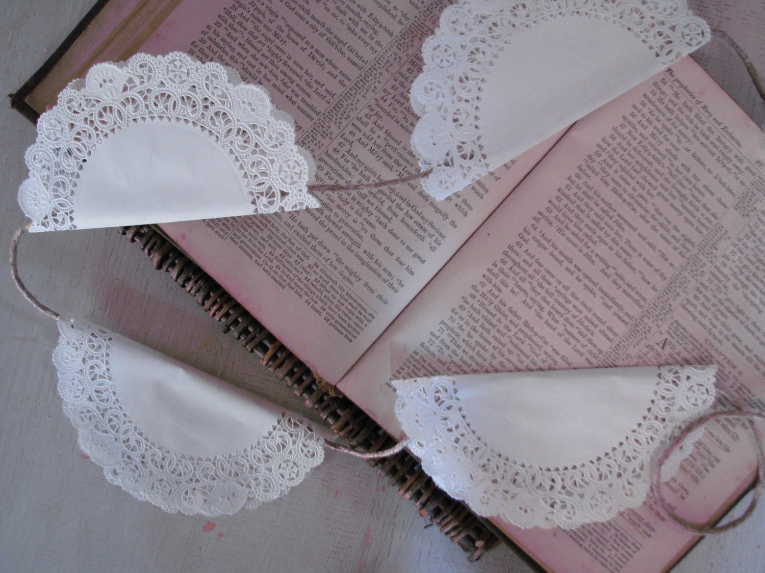 Doily / Doilie Farmhouse Banner / Pennant