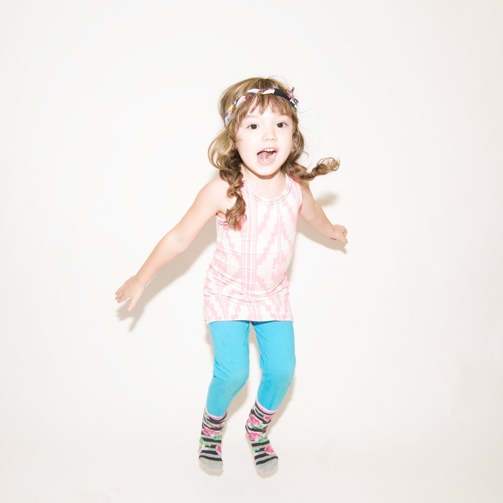 Hand Printed Navajo Kids Tank Dress