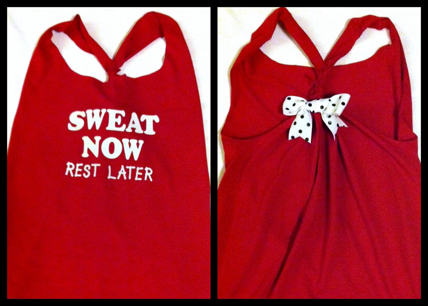 Sweat Now Rest Later Racerback Work-out Tank Top