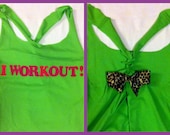 LMFAO inspired I Workout Racerback Work-out Tank Top