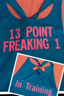 13 Point Freaking 1 Workout Racerback Tank