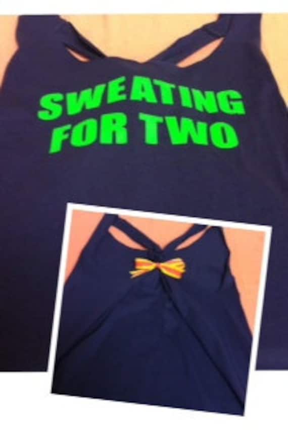 SWEATING FOR TWO Work-out Tank Top