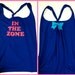 In The Zone Blue and Pink Work-out Racerback Tank Top