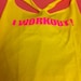 LMFAO inspired I Workout Yellow Racerback Work-out Tank Top