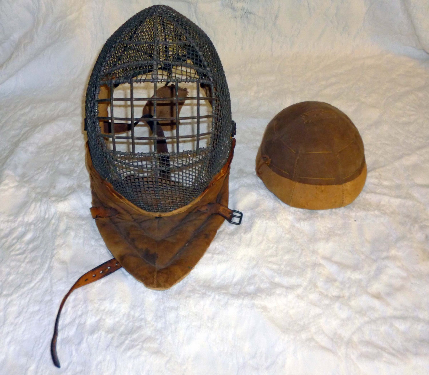 Antique Fencing and Sabre Mask by HouseOfThought on Etsy