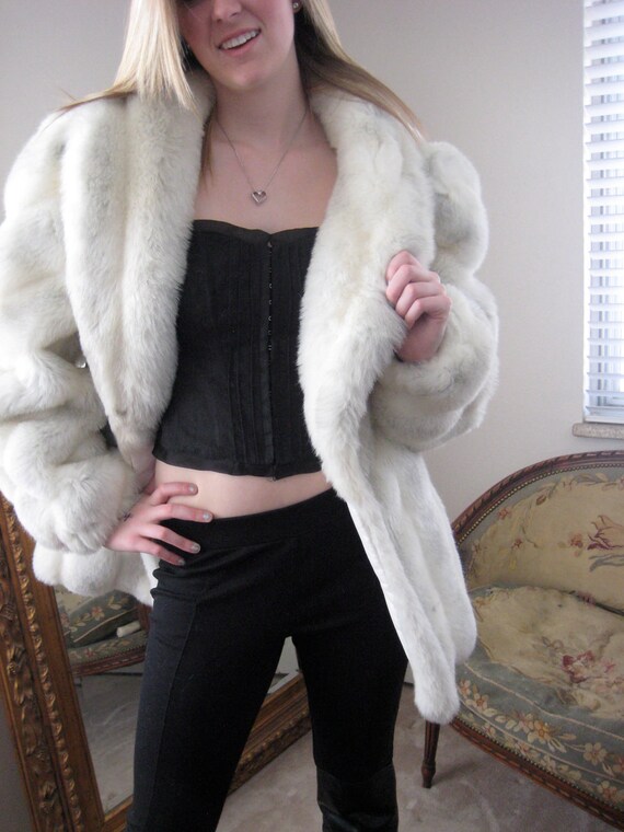 Vintage faux fur coat vintage 80s Donnybrook by AddOneVintage