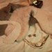 peter pan  handmade collar necklace. high quality custom jewelry pearl