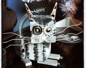 Catbot, robot sculpture