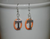 Tennessee Vols Inspired Orange T Earrings