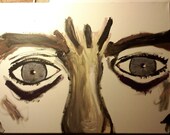 Intense staring eyes