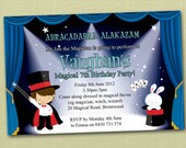 Magician Themed Birthday Invitations - You Print Il_170x135