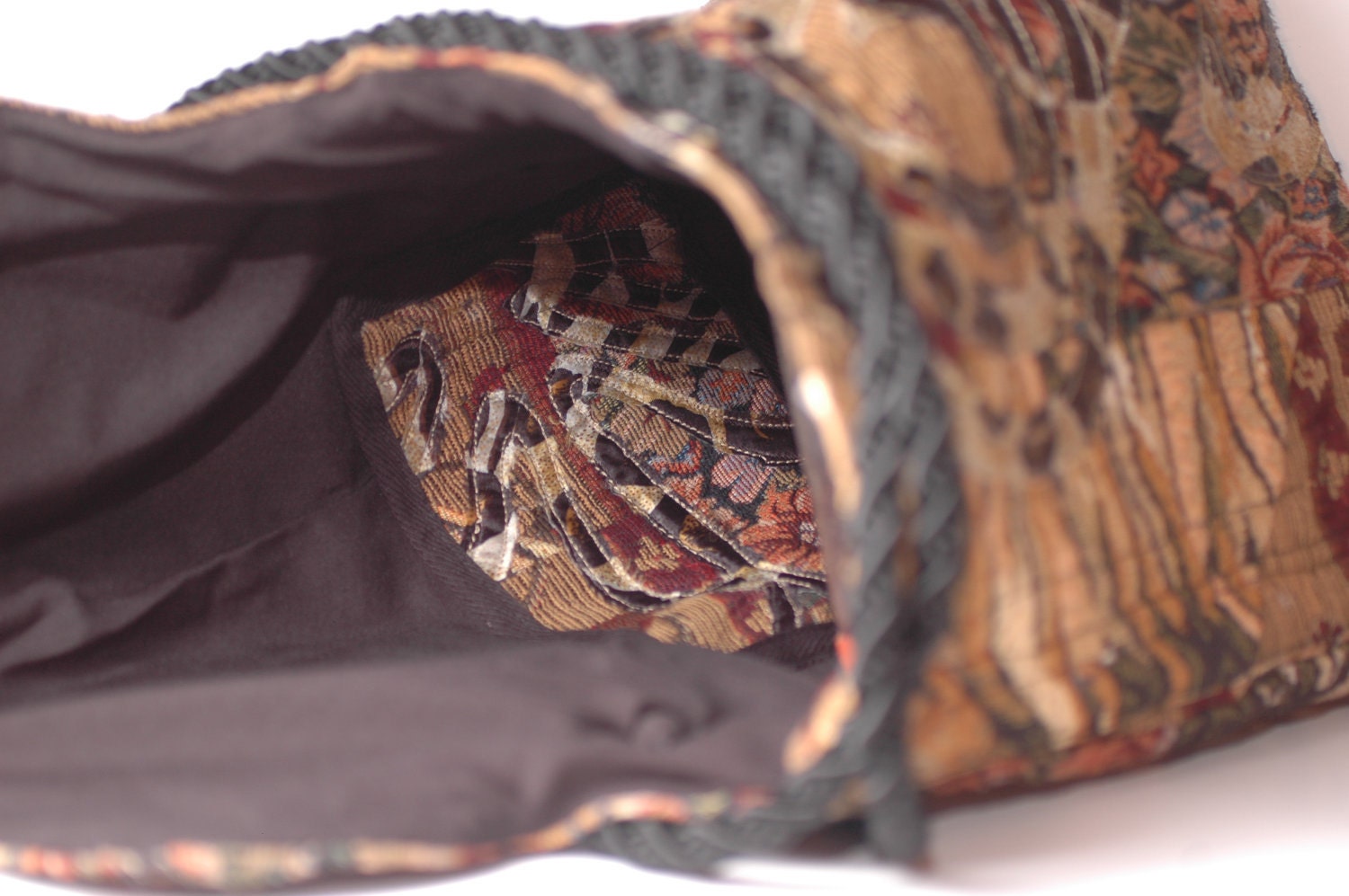 Recycled Cotton Patchwork Hobo Bag