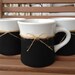 Chalkboard and Burlap Mug / Black / White / Custom Order / Chalk board / Teacher Gift / Wedding / Birthday