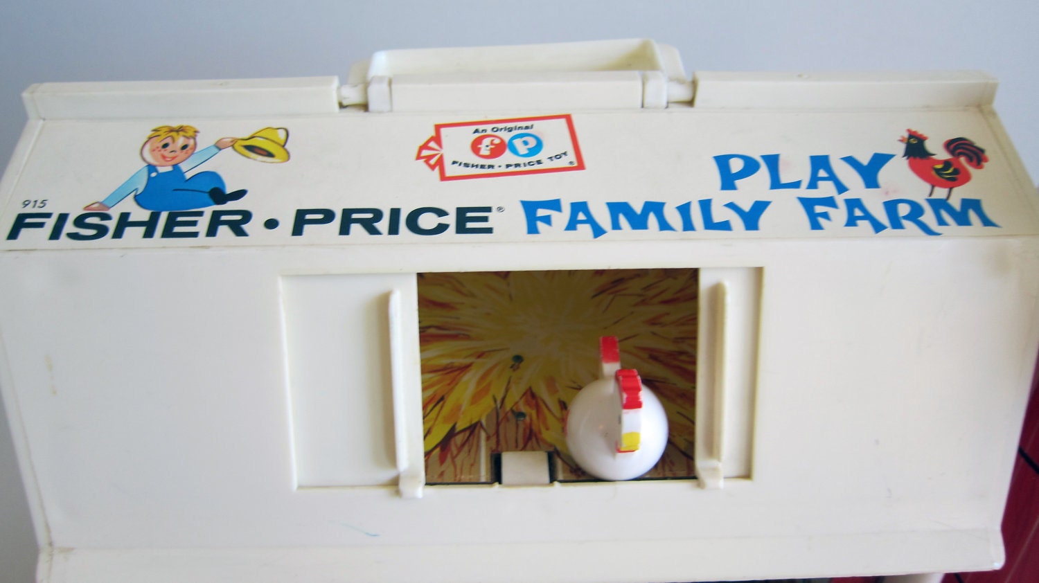 Fisher price Family Farm Barn with Silo  little people toy vintage 1970's toy