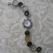 Vintage Typewriter Key Bracelet Watch--TICK TOCK--
