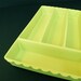 Luscious Lime Green Vintage Flatware Tray Scalloped Edge Silverware Kitchen Storage
