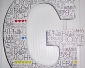 Custom Hanging Wooden Initial (MADE TO ORDER)-Letter-Faith-Camo-Name-Wreath-Bible-Personalize-Damask-Nursery-Children-Home-Decor-Affordable