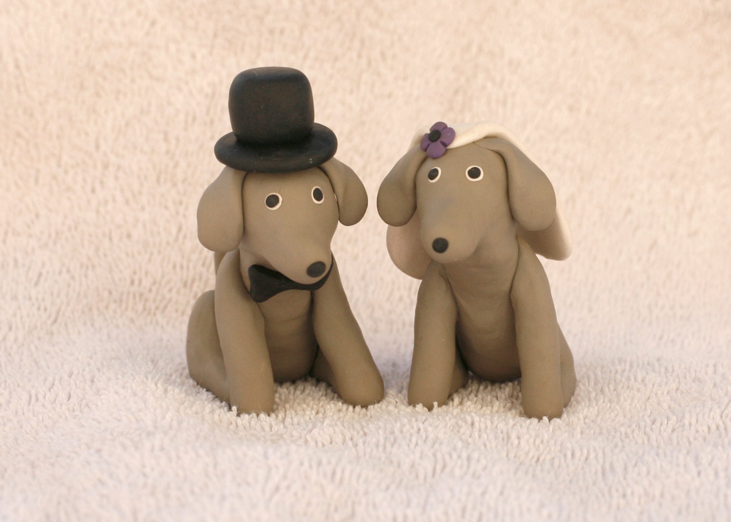 Weimaraner Dog Wedding Cake Topper by cockTHEshutter on Etsy