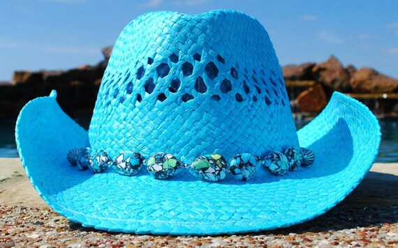 Beautiful Blue Cowgirl Hat