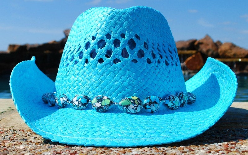 Beautiful Blue Cowgirl Hat