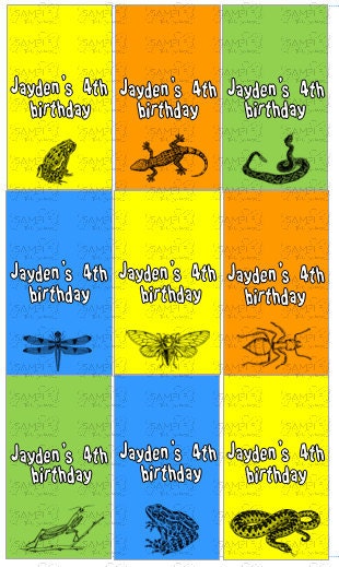 Cool Critters Mini Candy Bar Wraps or Small Favor Tag Il_170x135
