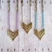 Chevron Necklace Military Necklace