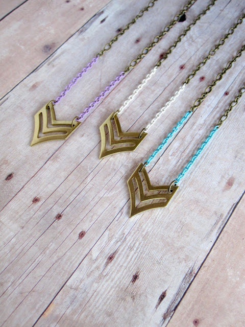 Chevron Necklace Military Necklace