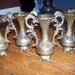 Vintage Cast Metal Vases Made in Italy
